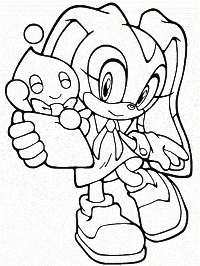 Sonic colouring in printable