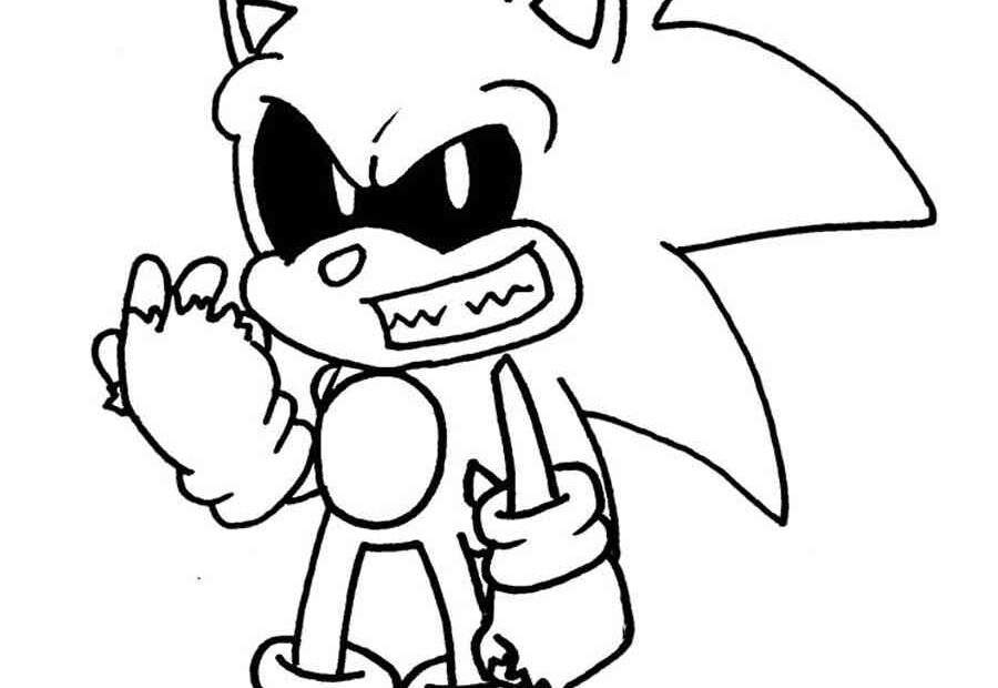 Sonic EXE Coloring Pages