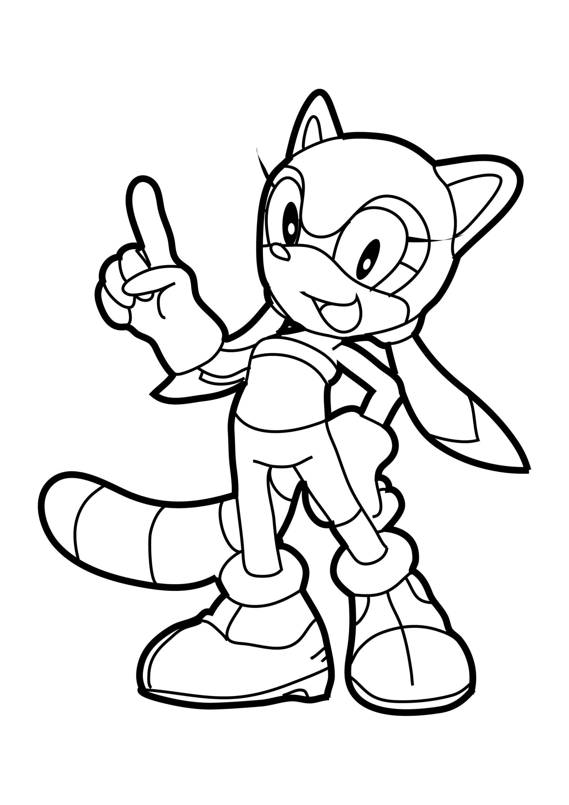free Sonic hedgehog coloring pages