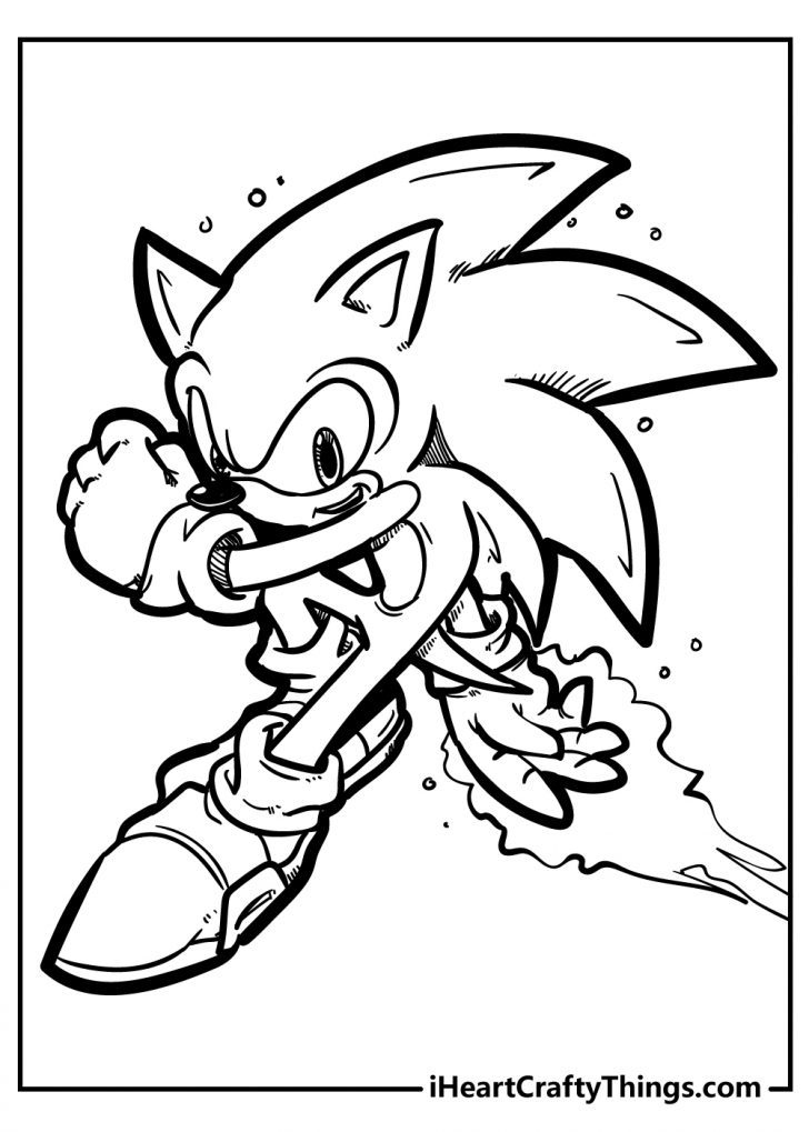 Sonic hedgehog coloring pages