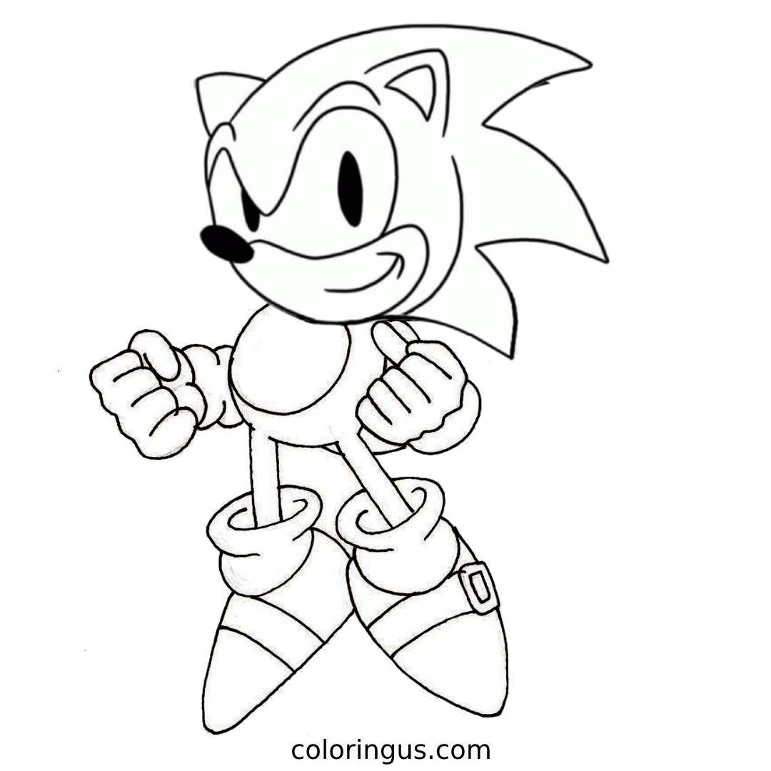 Sonic Printable Coloring Page Sonic Printable Coloring Page