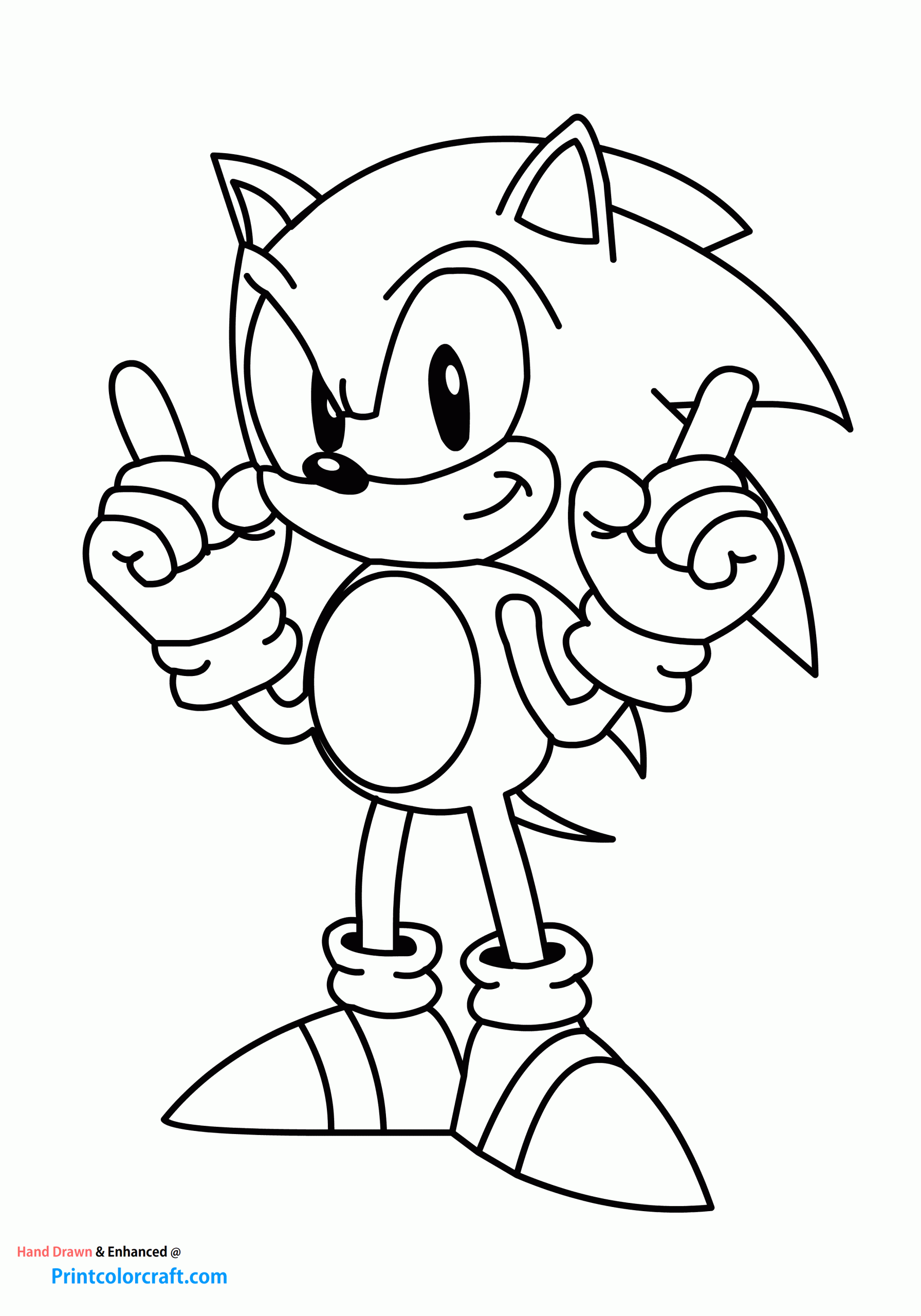 Sonic Printable Coloring Sheets