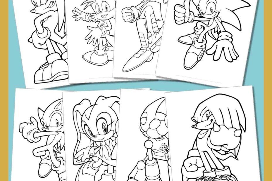 Sonic The Hedgehog Pictures To Color Printable Pdf Infoupdate