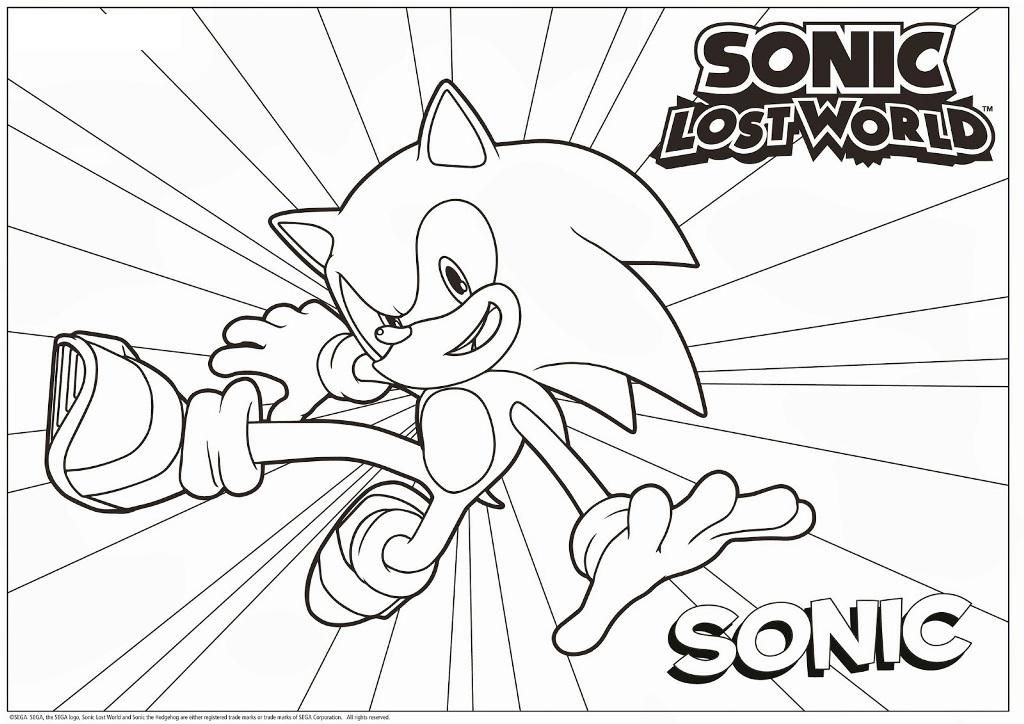 Sonic The Hedgehog Running Coloring Pages Coloring Home