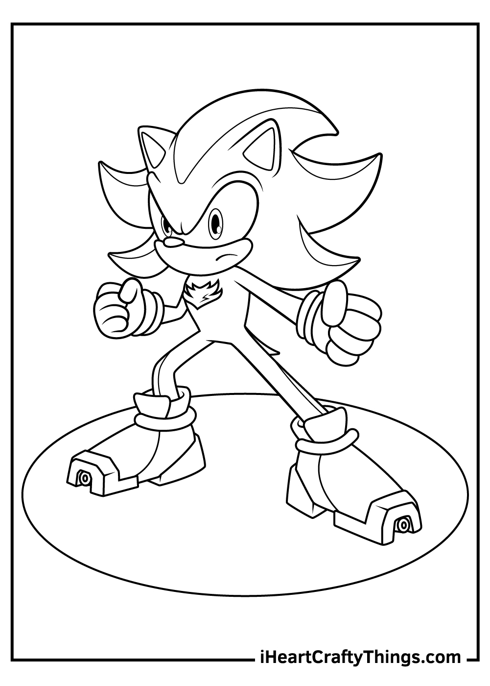 Sonic The Hedgehog Shadow Printable Coloring Pages Printable Free 