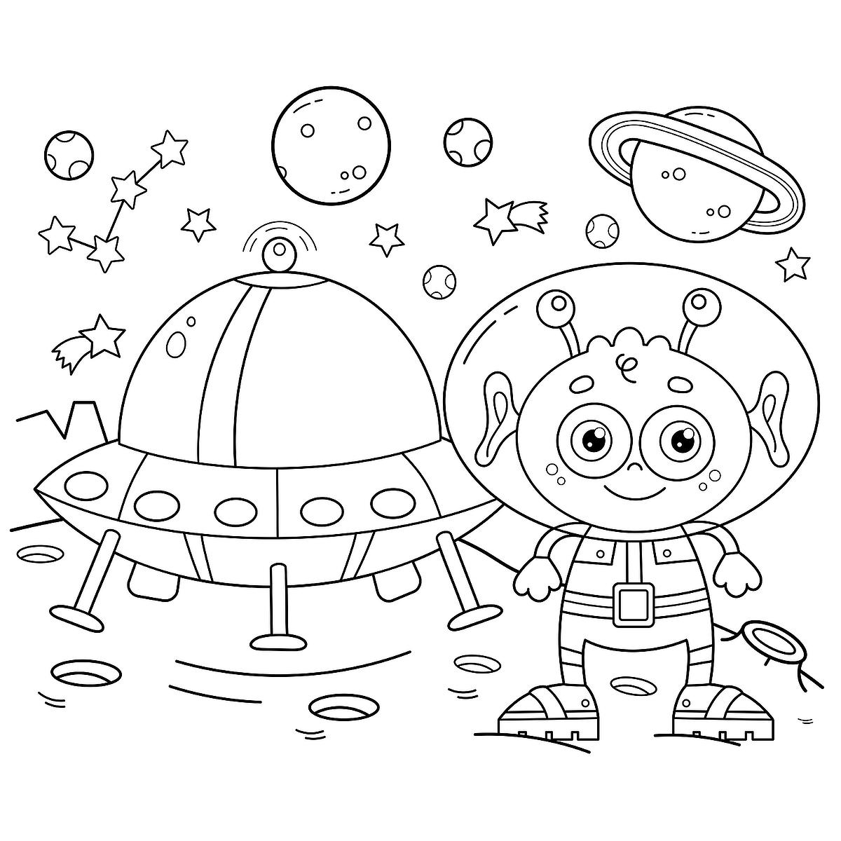Space Coloring Pages For Kids Printable Space Coloring Pages For Kids Printable