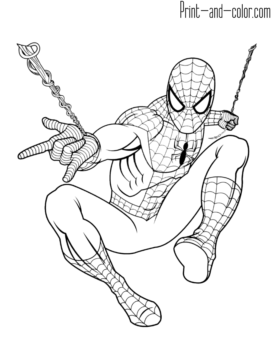 spider man coloring sheet printable