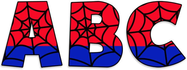Spider Man Inspired Alphabet Spider Man Inspired Alphabet