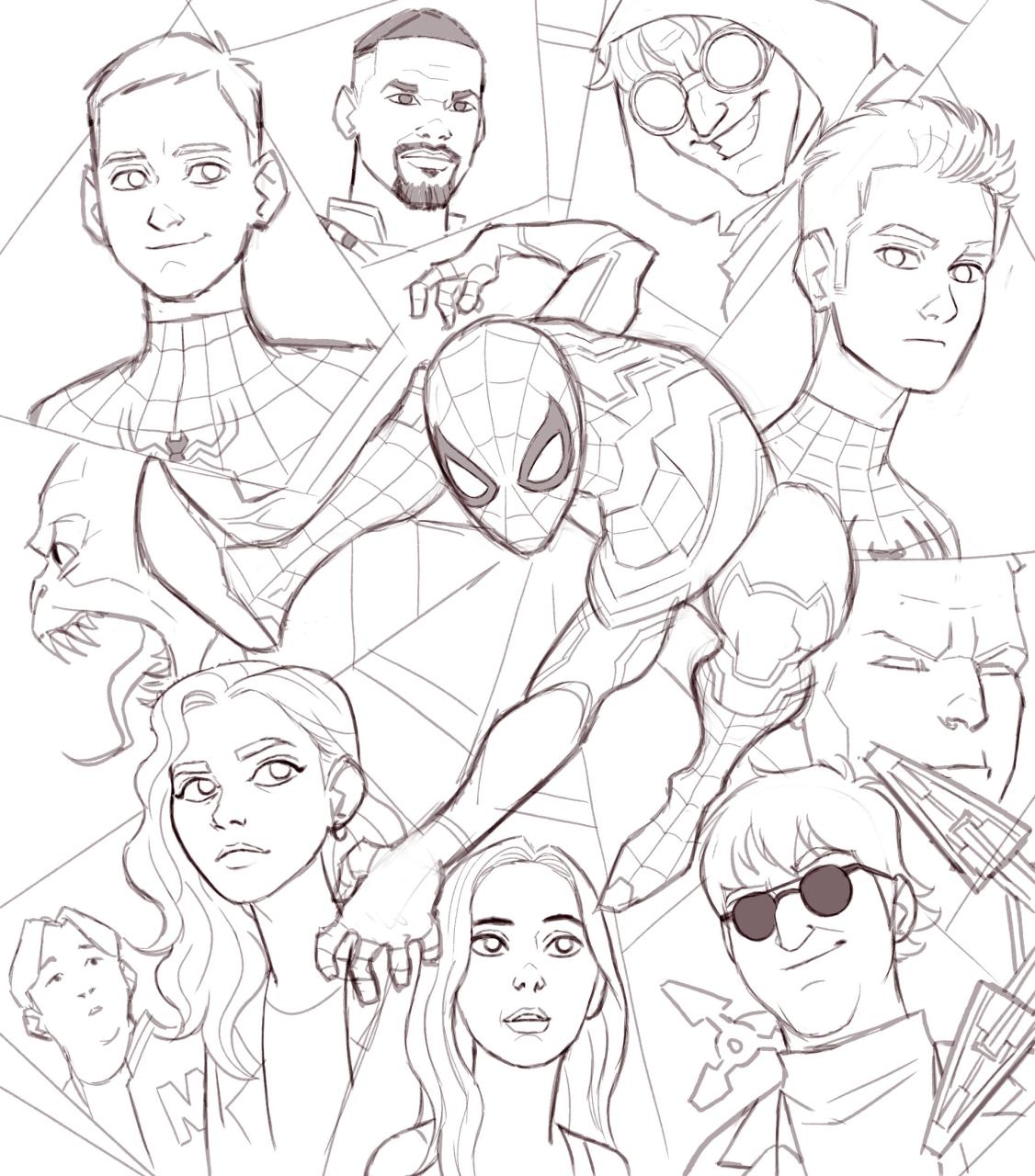 Spider Man No Way Home Coloring Pages Coloring Home