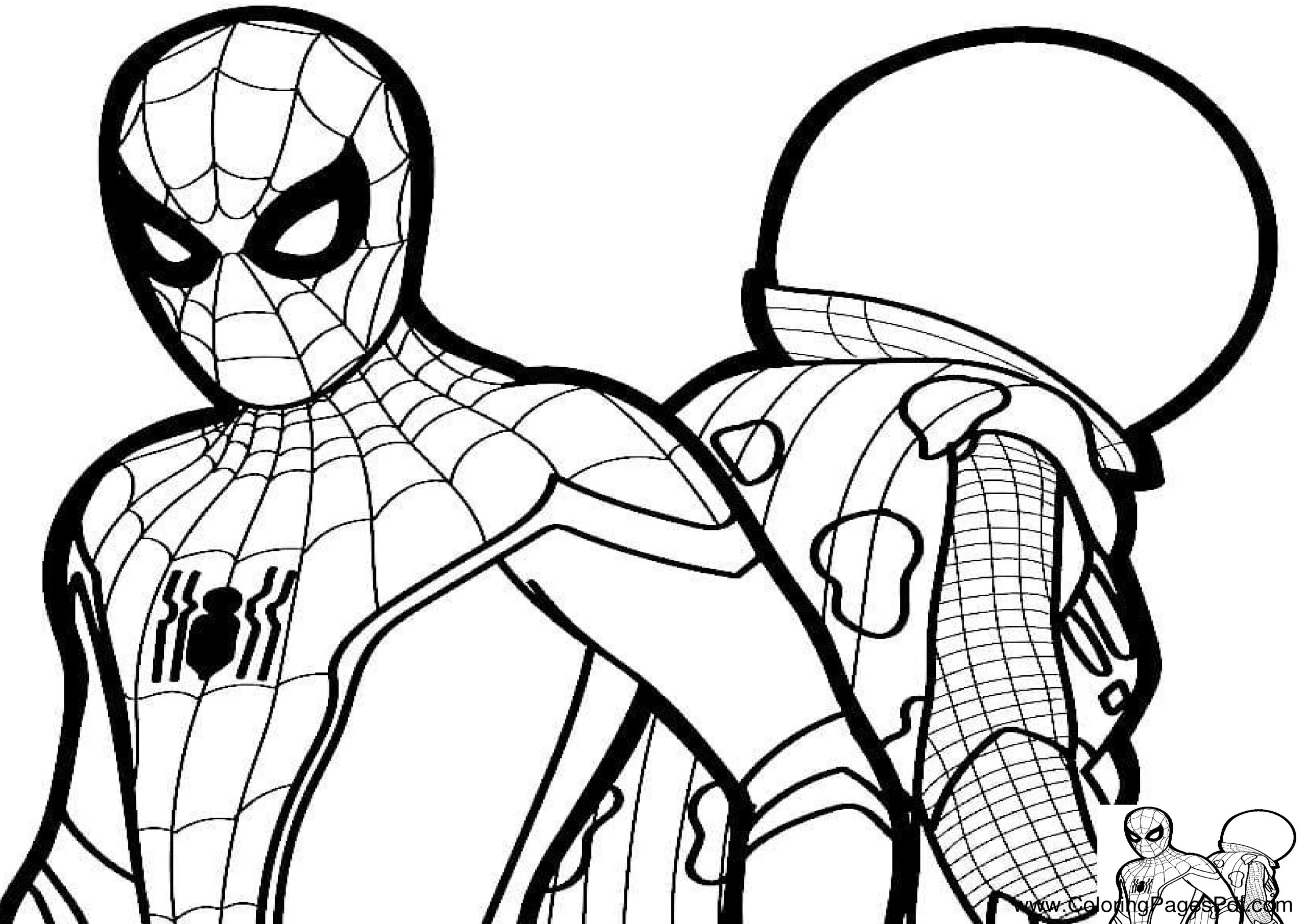spider man no way home coloring pages