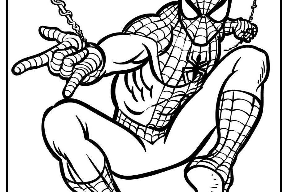 Spiderman Coloring Coloring Pages Marvel Coloring
