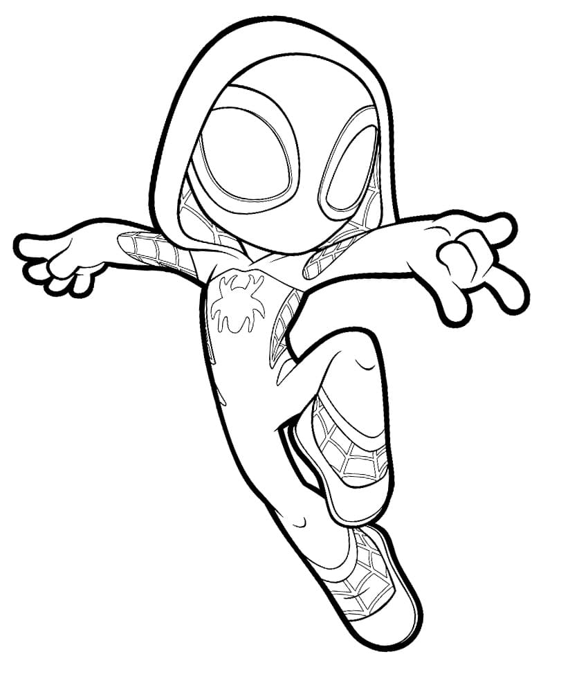Spidey And His Amazing Friends Coloring Pages Coloring Home