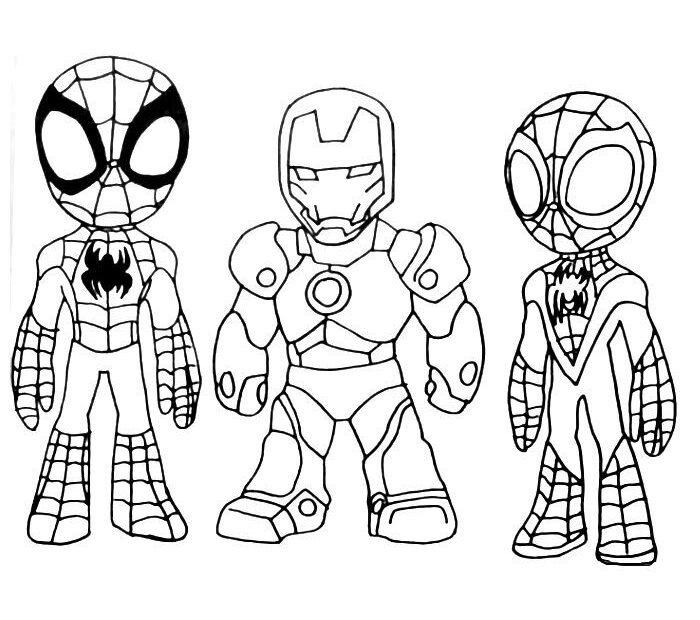 Spidey And His Amazing Friends Coloring Pages Coloring Pages Bird
