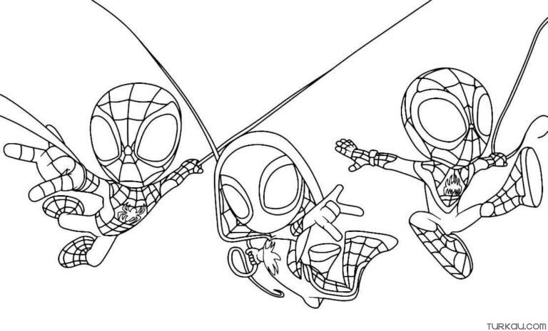 Spidey Friends Free Coloring Sheets Coloring Pages