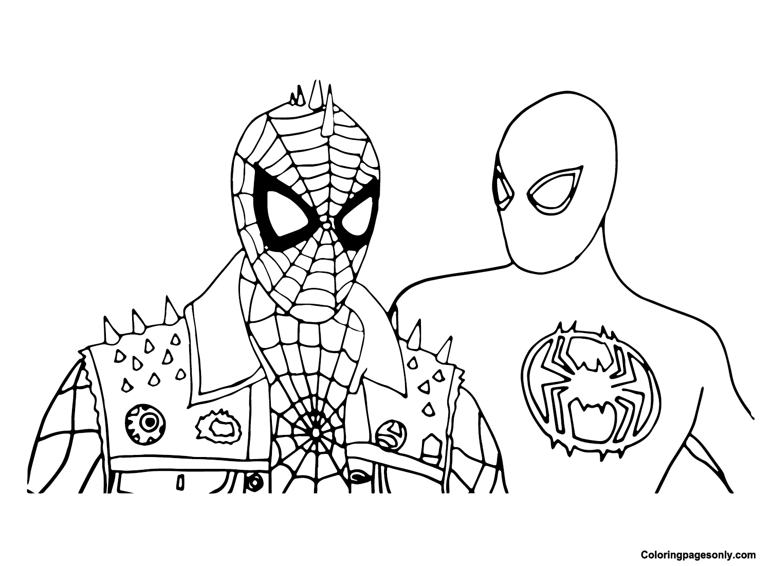 Spidey Printable Coloring Page Free Printable Coloring Pages