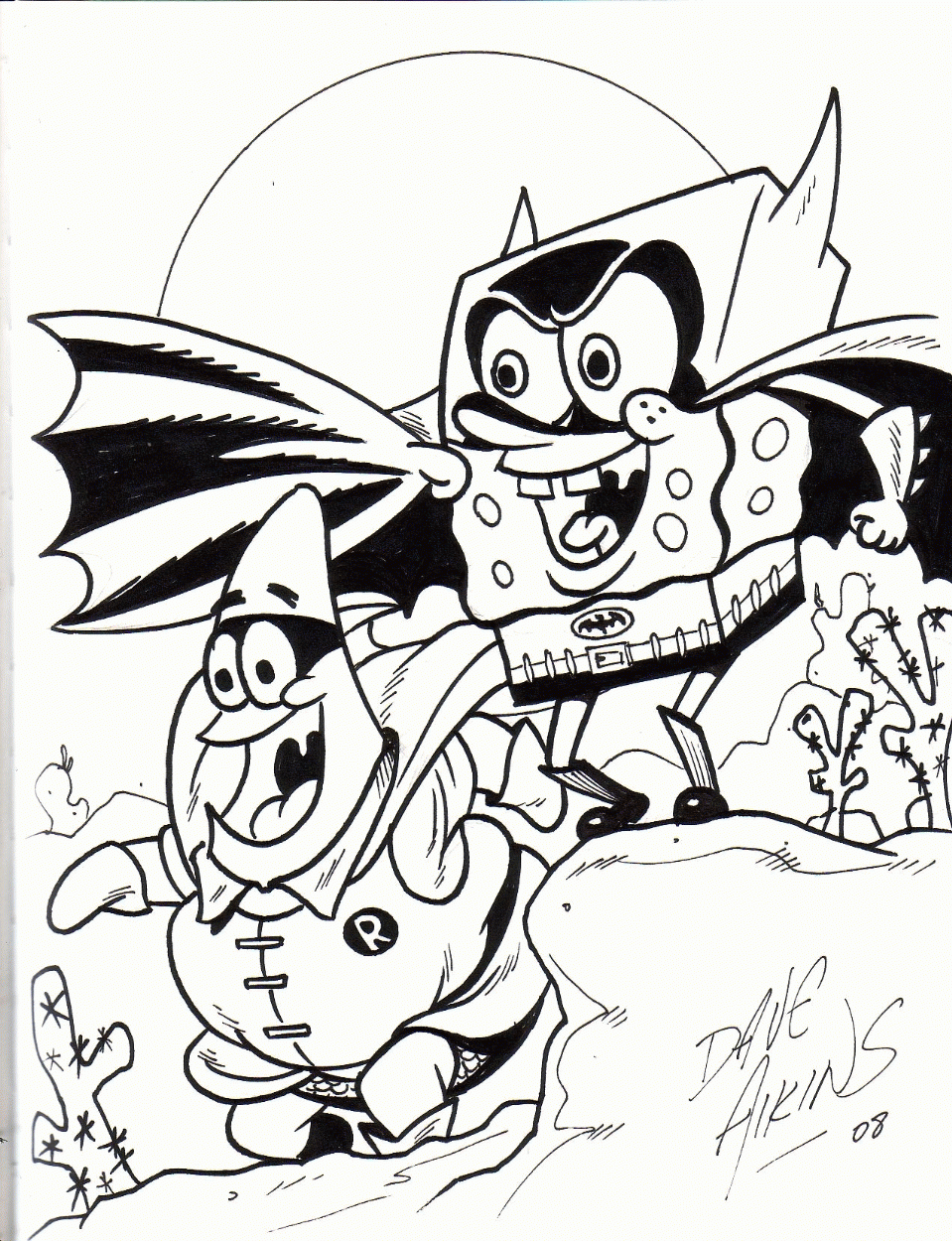spongebob coloring sheets free