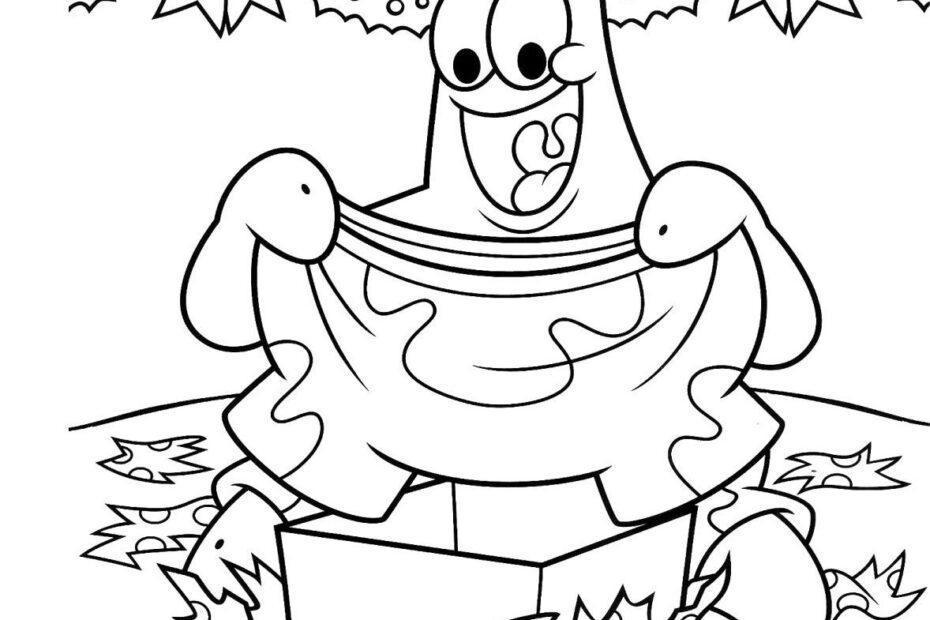 Spongebob Christmas Coloring Pages Coloring Home