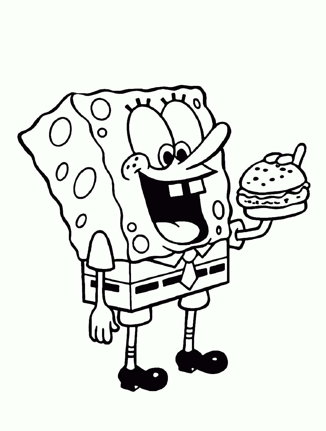 Spongebob Color Pages Printable Printable Yearly Calendar