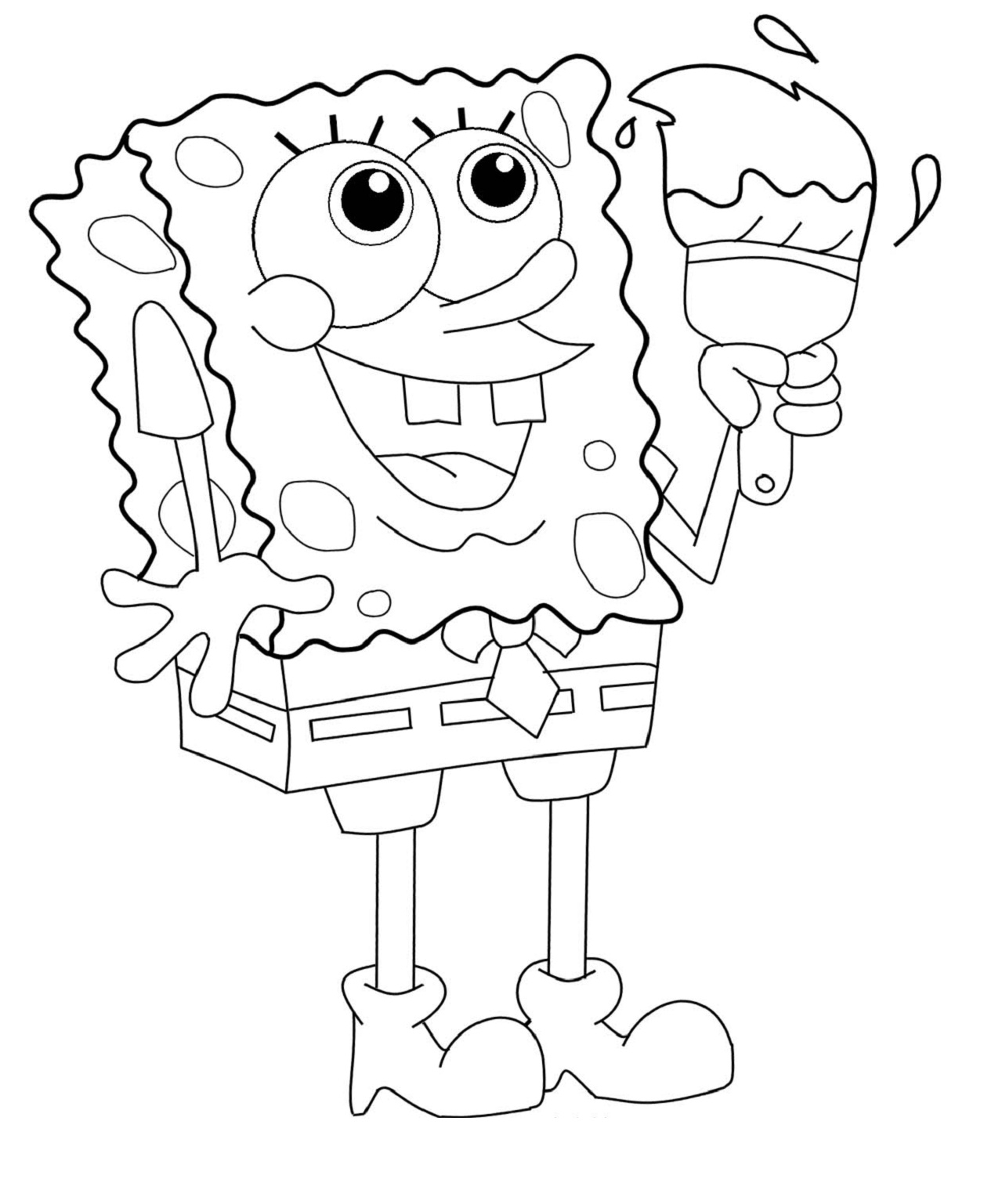 Spongebob Color Pages Printable
