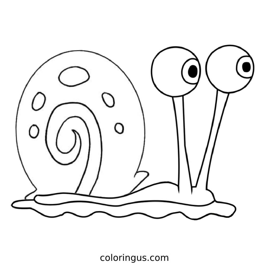 spongebob coloring page easy