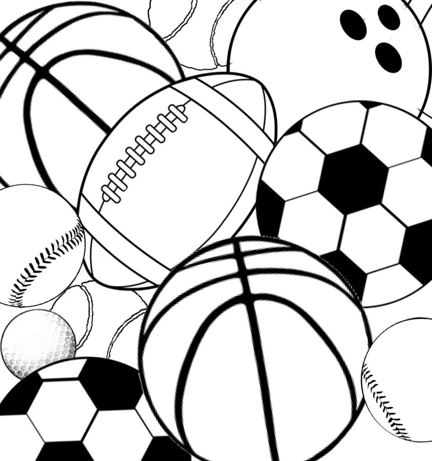 Sport Balls Coloring Pages Coloring Nation