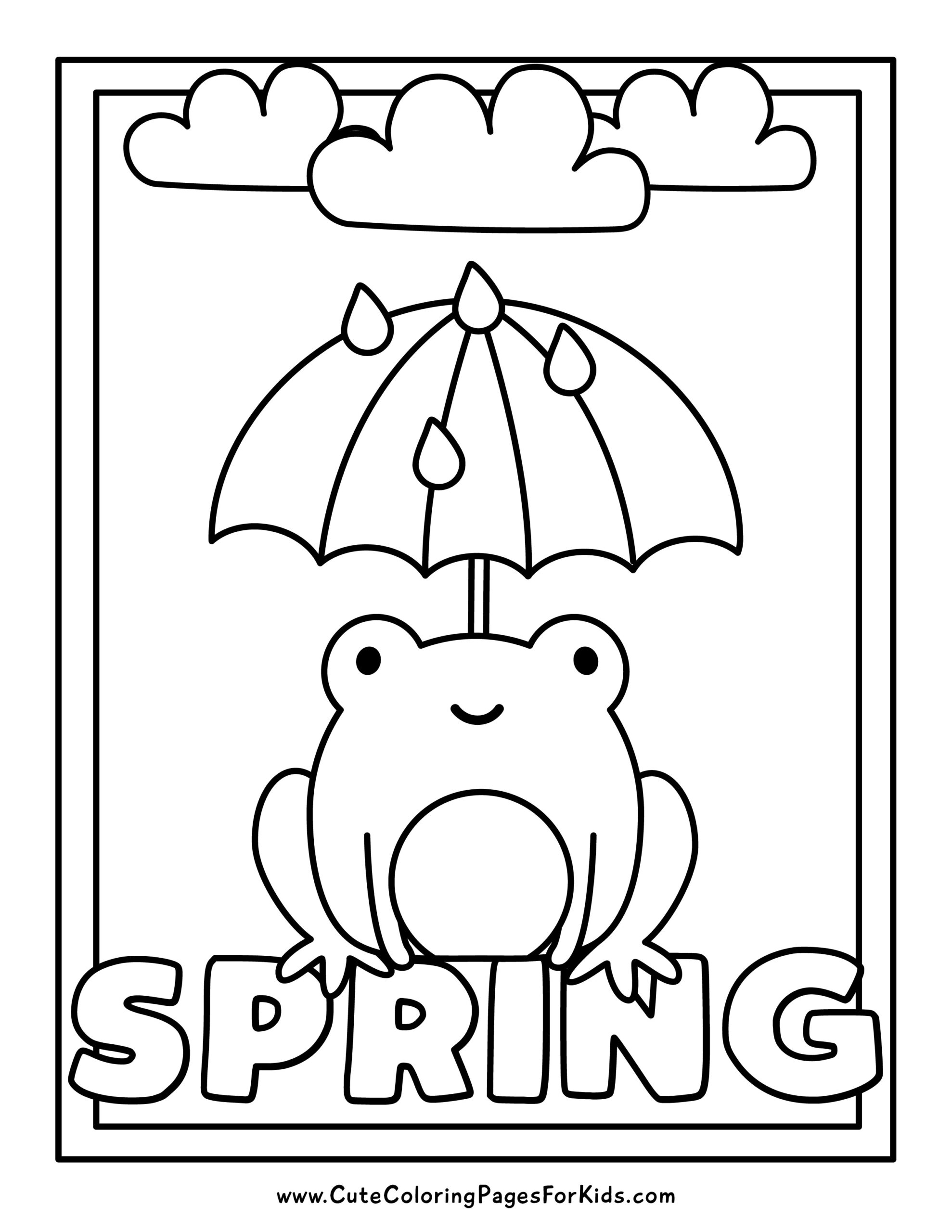 spring coloring pages printables