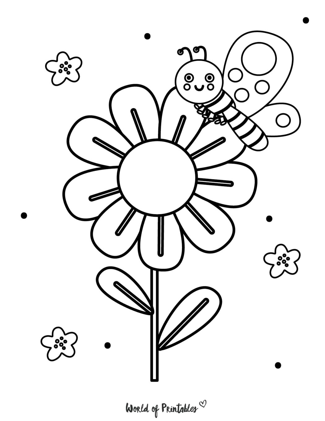 Spring Coloring Pages World Of Printables Spring Coloring Pages World Of Printables