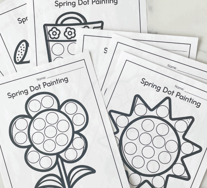 Spring Dot Marker Printables