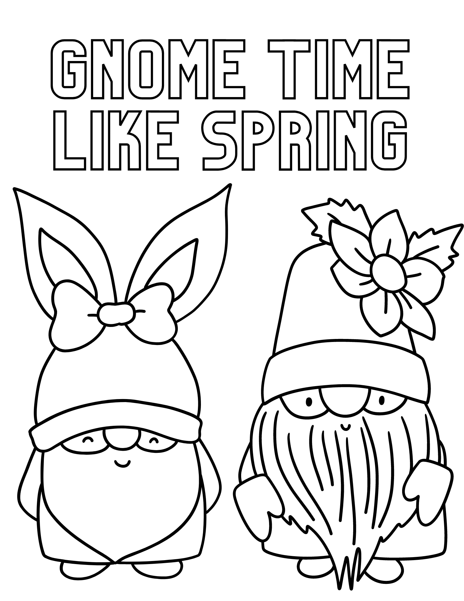 Spring Gnomes Coloring Pages Two Kids And A Coupon Spring Gnomes Coloring Pages Two Kids And A Coupon