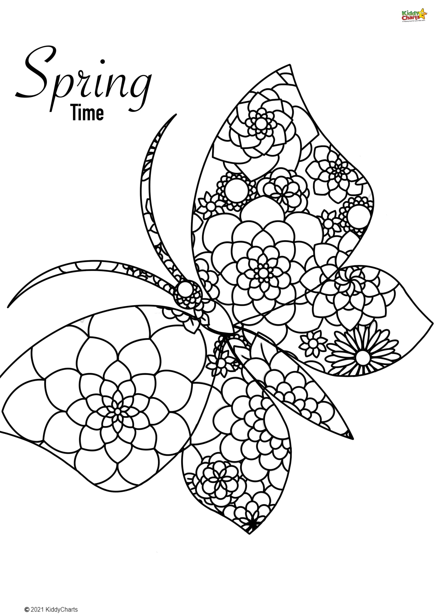 spring printables coloring pages