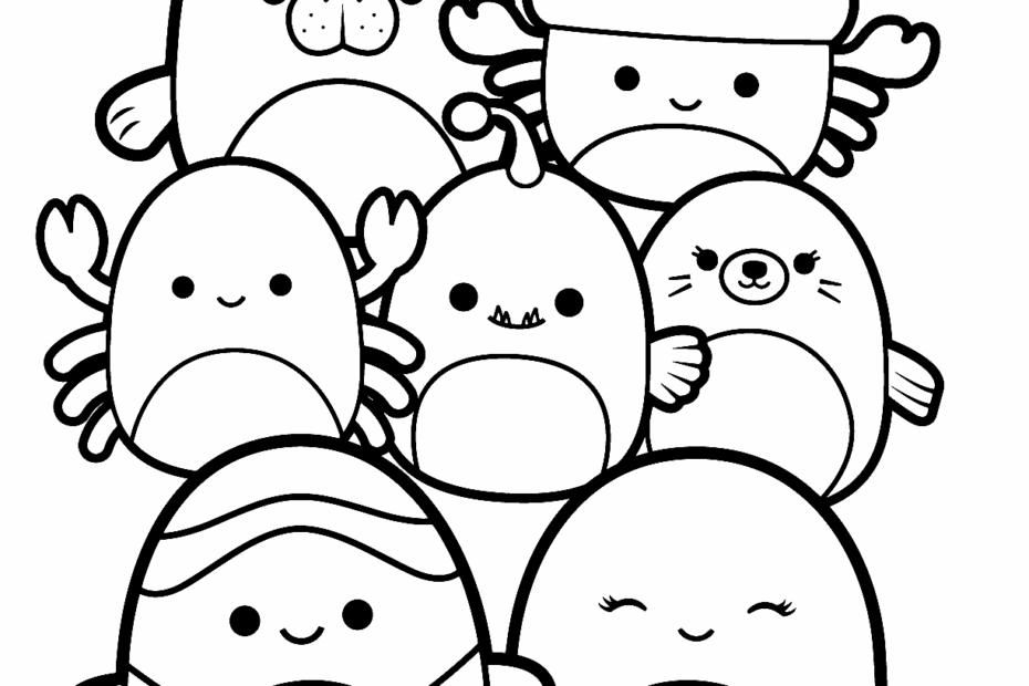 Squishmallow Coloring Page Printable Squishmallow Coloring 43 OFF