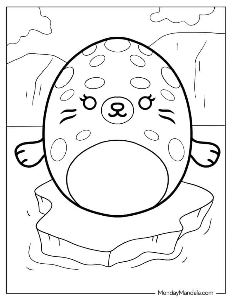 Squishmallow Coloring Page Printable Squishmallow Coloring 43 OFF