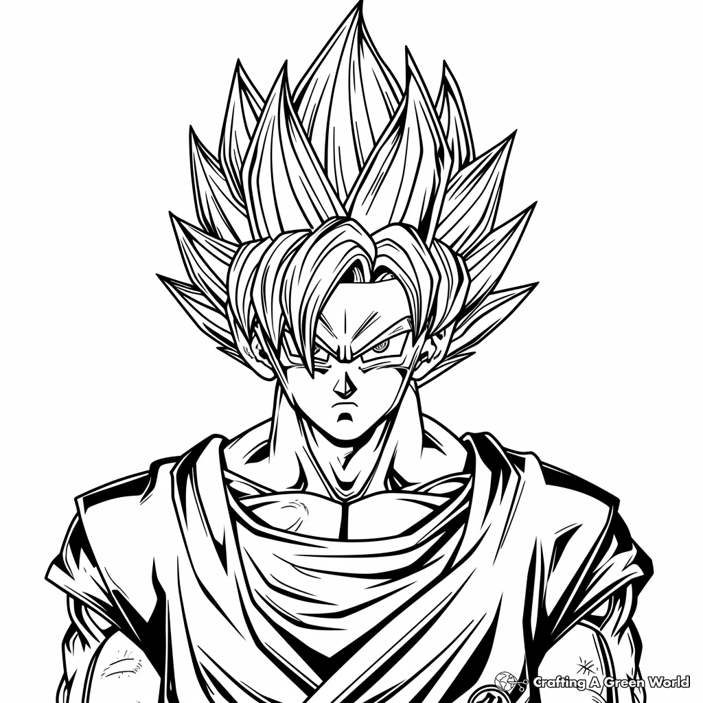 goku coloring page printable goku coloring page printable