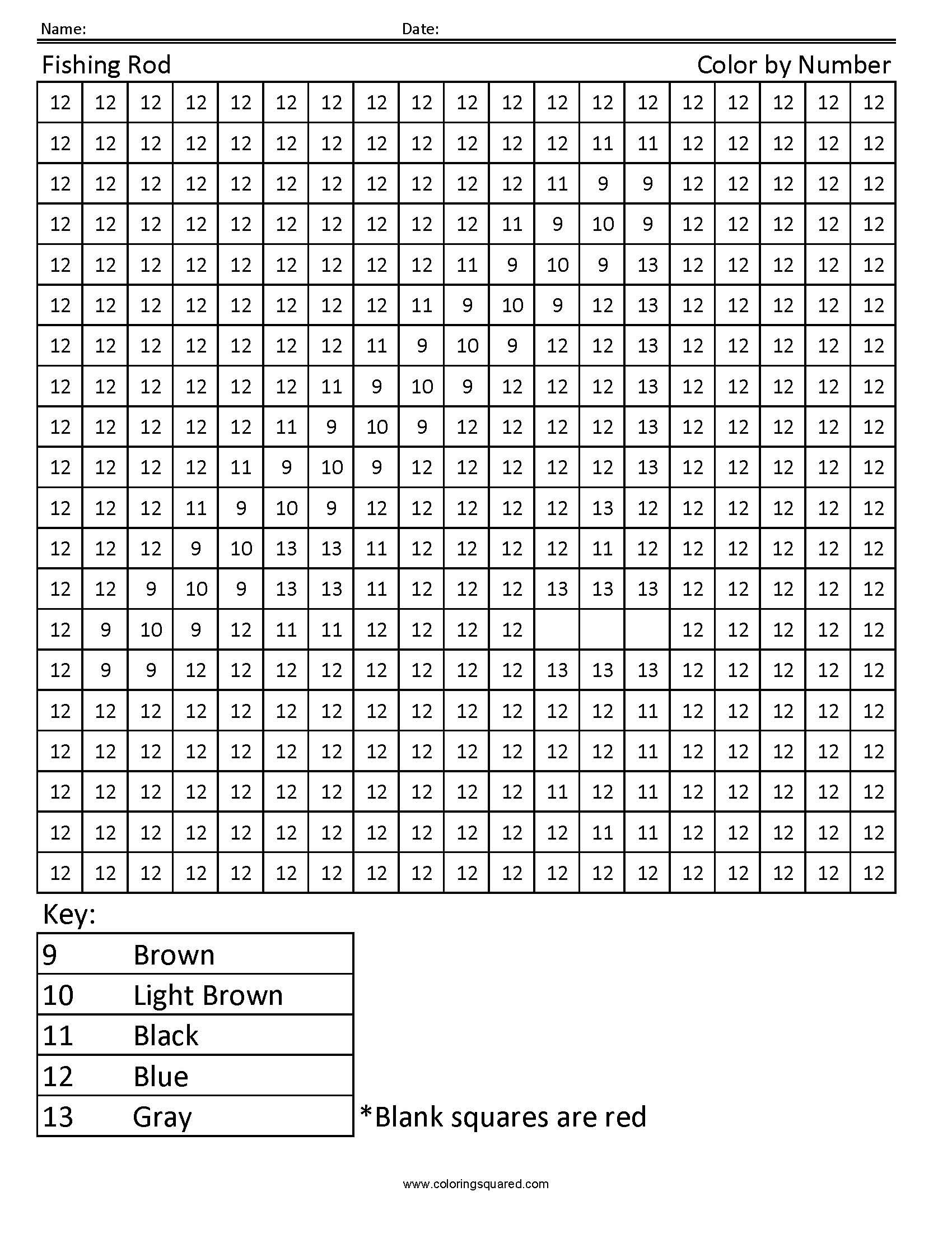 stitch color by number printables