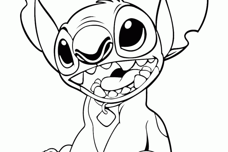 Stitch Coloring Page Coloring Home