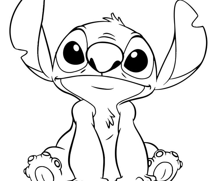 Stitch Coloring Pages Coloringandlearn In 2024 Stitch Coloring