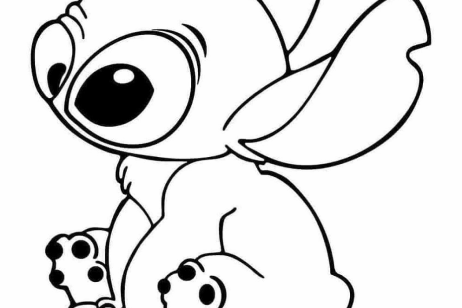 Stitch Easter Coloring Pages SimplyColoringPages