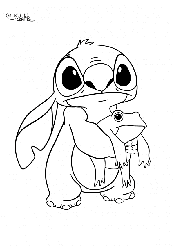 Stitch Frog Colouring Page Colouring Crafts Stitch Frog Colouring Page Colouring Crafts