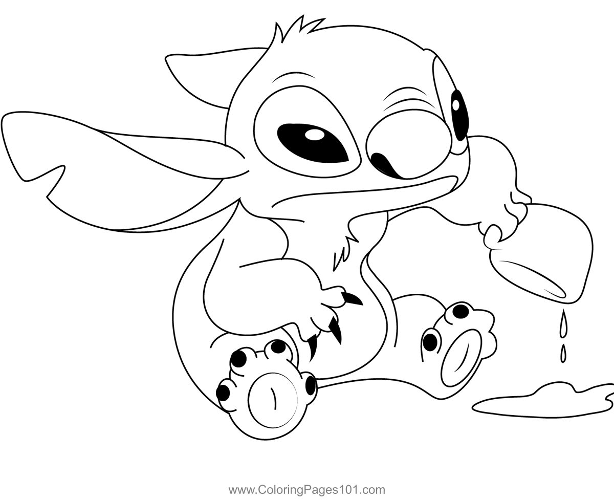 stitch coloring pages for adults