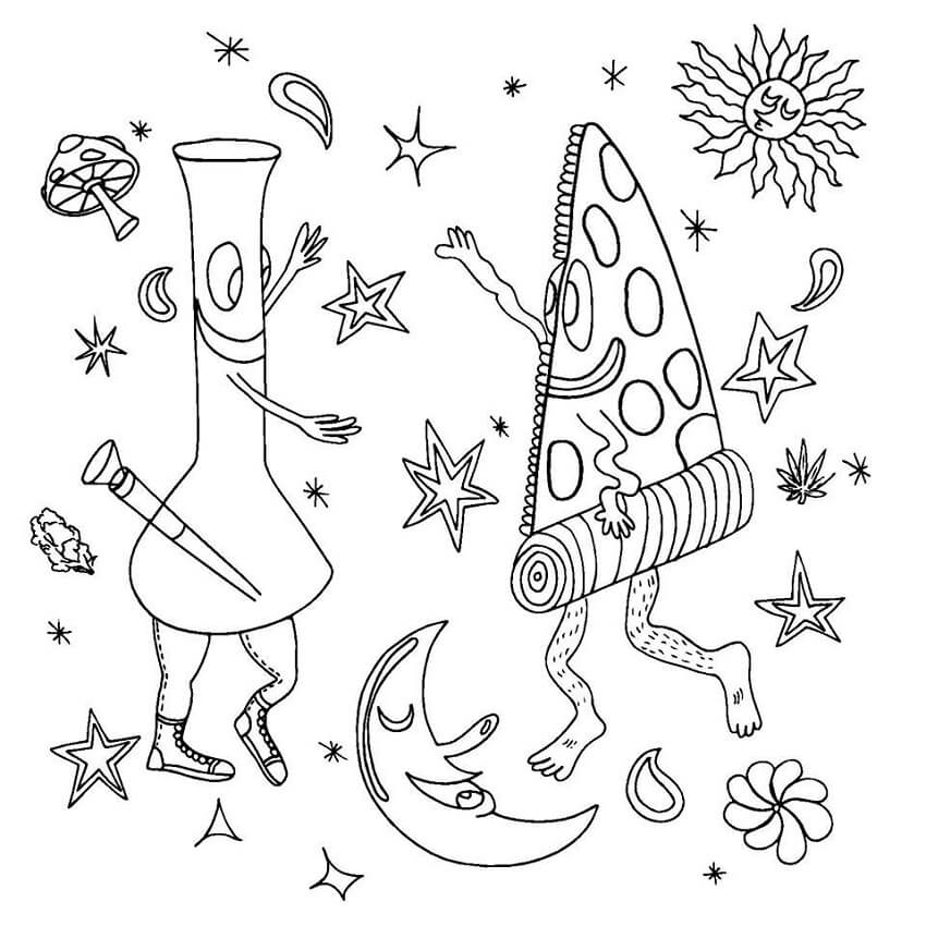 free printable stoner coloring pages