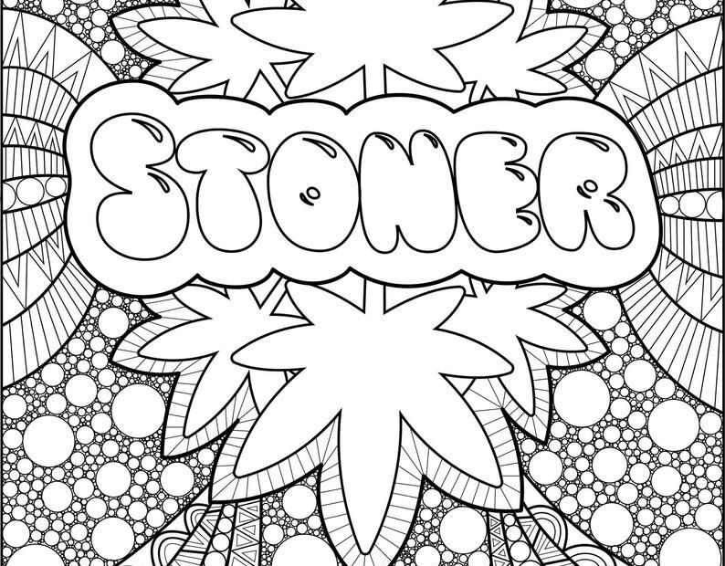 Stoner Coloring Pages For Adult Printables 113 Coloring Craze