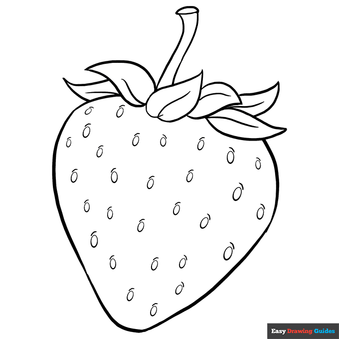 printable coloring pages strawberry
