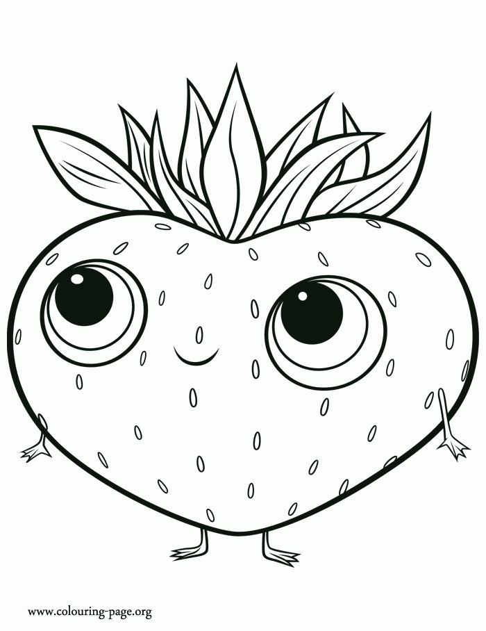 Strawberry Coloring Pages For Kids Coloring Home