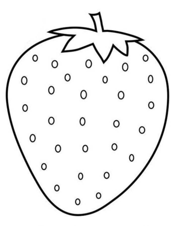 Strawberry Coloring Pages Free Printable PDF 