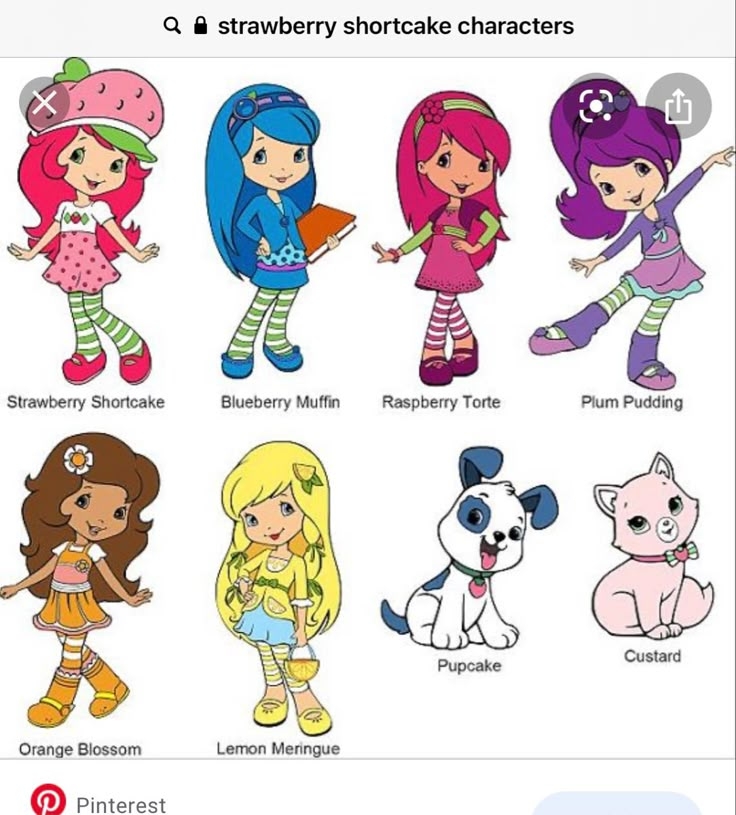 Strawberry Shortcake Characters