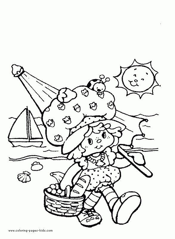Strawberry Shortcake Color Page Cartoon Color Pages Printable 