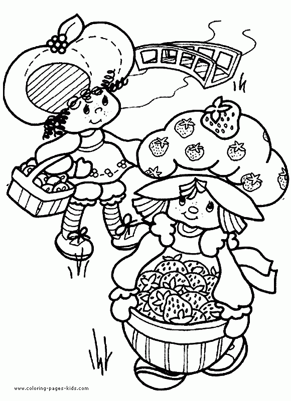 strawberry shortcake coloring pages original