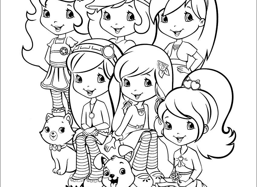 Strawberry Shortcake Coloring Pages ColoringBay
