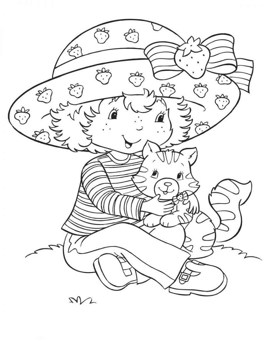 Strawberry Shortcake Coloring Pages For Kids Learning Printable