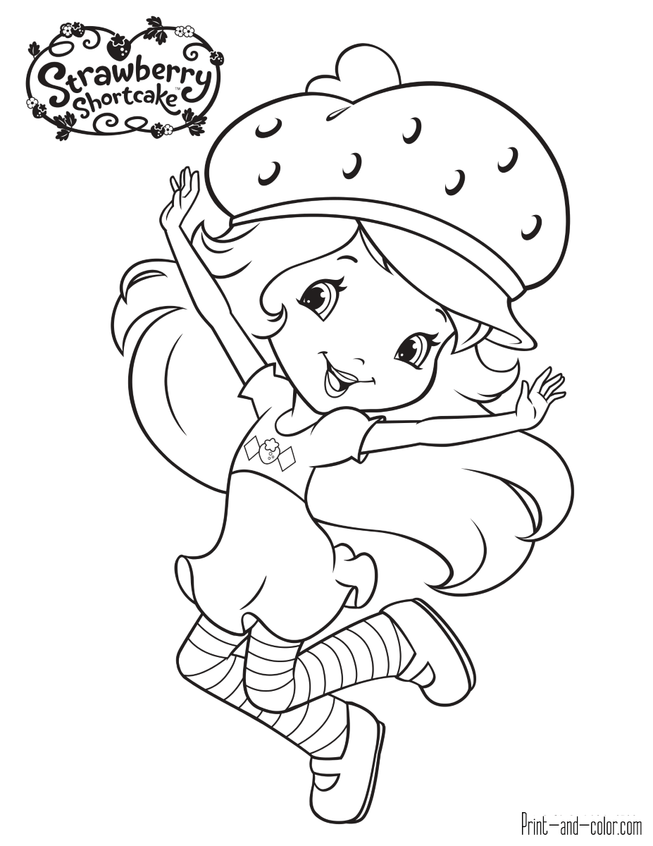 Strawberry Shortcake Coloring Pages Print And Color